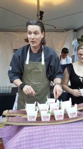 Chef Jason Dady always offers up a unique nibble, and fun presentation. 