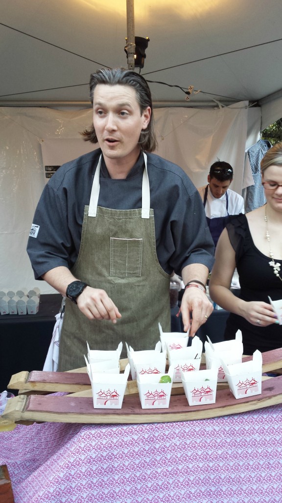 Chef Jason Dady always offers up a unique nibble, and fun presentation. 