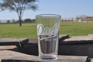 Dad will love this pint glass from Jackglass.