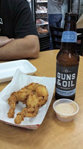 Fried frog legs and a col' beer, now that's what I'm talking about!