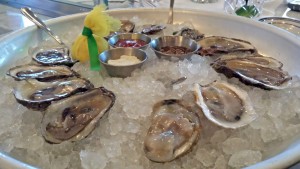 A selection of Gulf and East coast oysters.