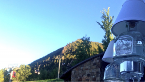 The view from the Patron Tequila Summer Switch Up party overlooking the ski lifts.